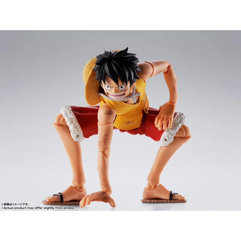 

Original Bandai S.H.Figuarts Monkey D. Luffy Summit War of Marineford ONE PIECE Figure Anime Action Model Collectible Toys Gift