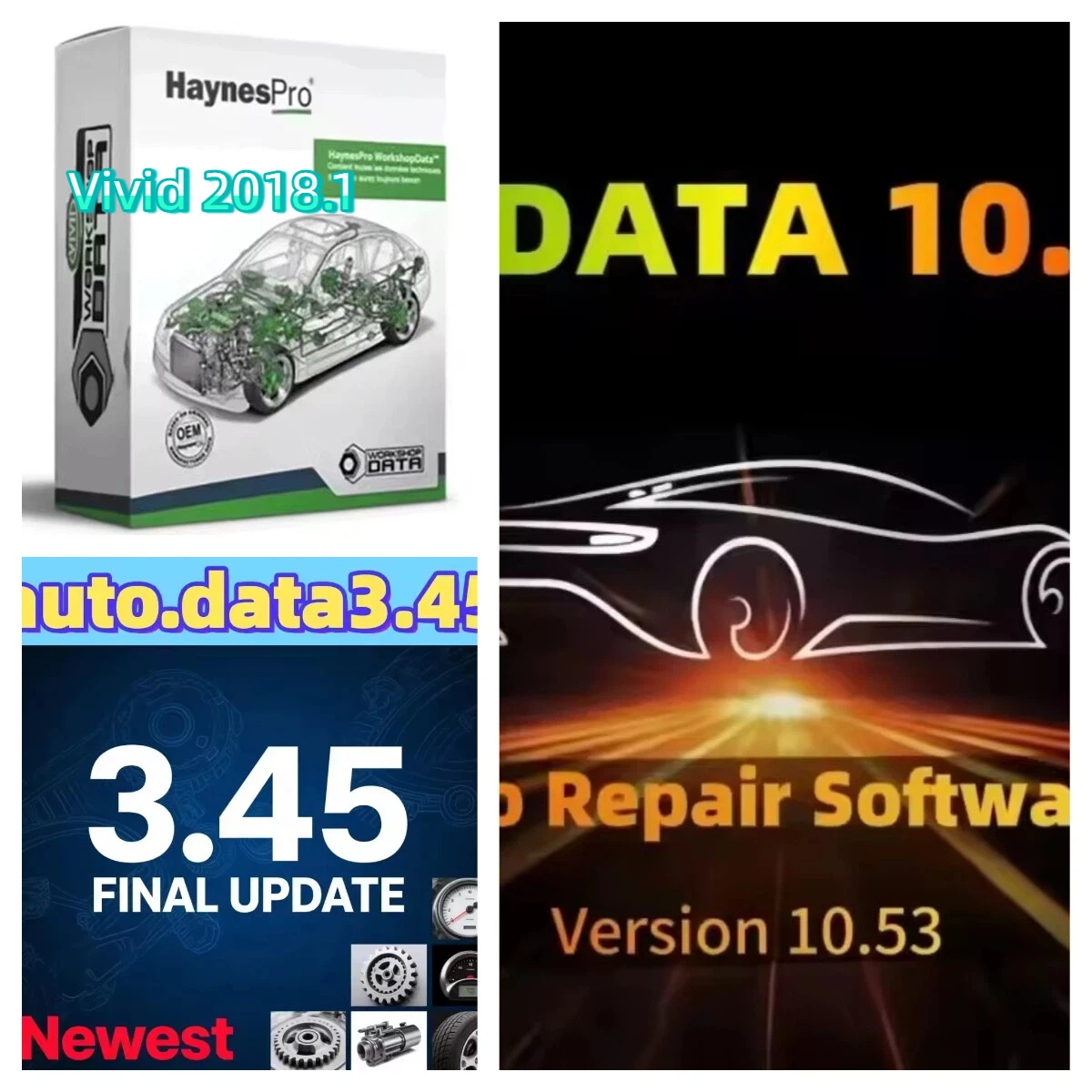 

Программное обеспечение для авторемонта Autodata 3.45 + Haynes Pro Vivid2018 Atris-Technik Europa + Все данные по ремонту 10.5