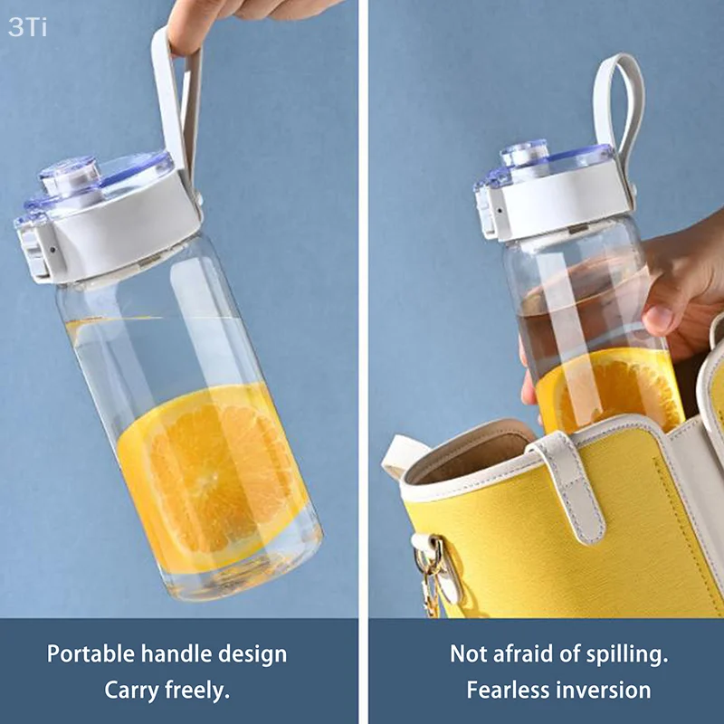 350 مللي زجاجة شرب بلاستيكية شفافة للسفر زجاجة مياه رياضية كوب شرب مانع للتسرب للاستخدام في الهواء الطلق