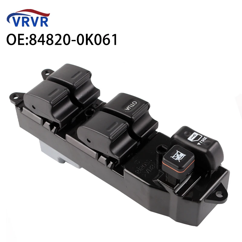 VRVR 848200K061 84820-0K061 interruptor de Control principal de ventana de coche 84820-0K071 84820-47012 para Toyota Corolla