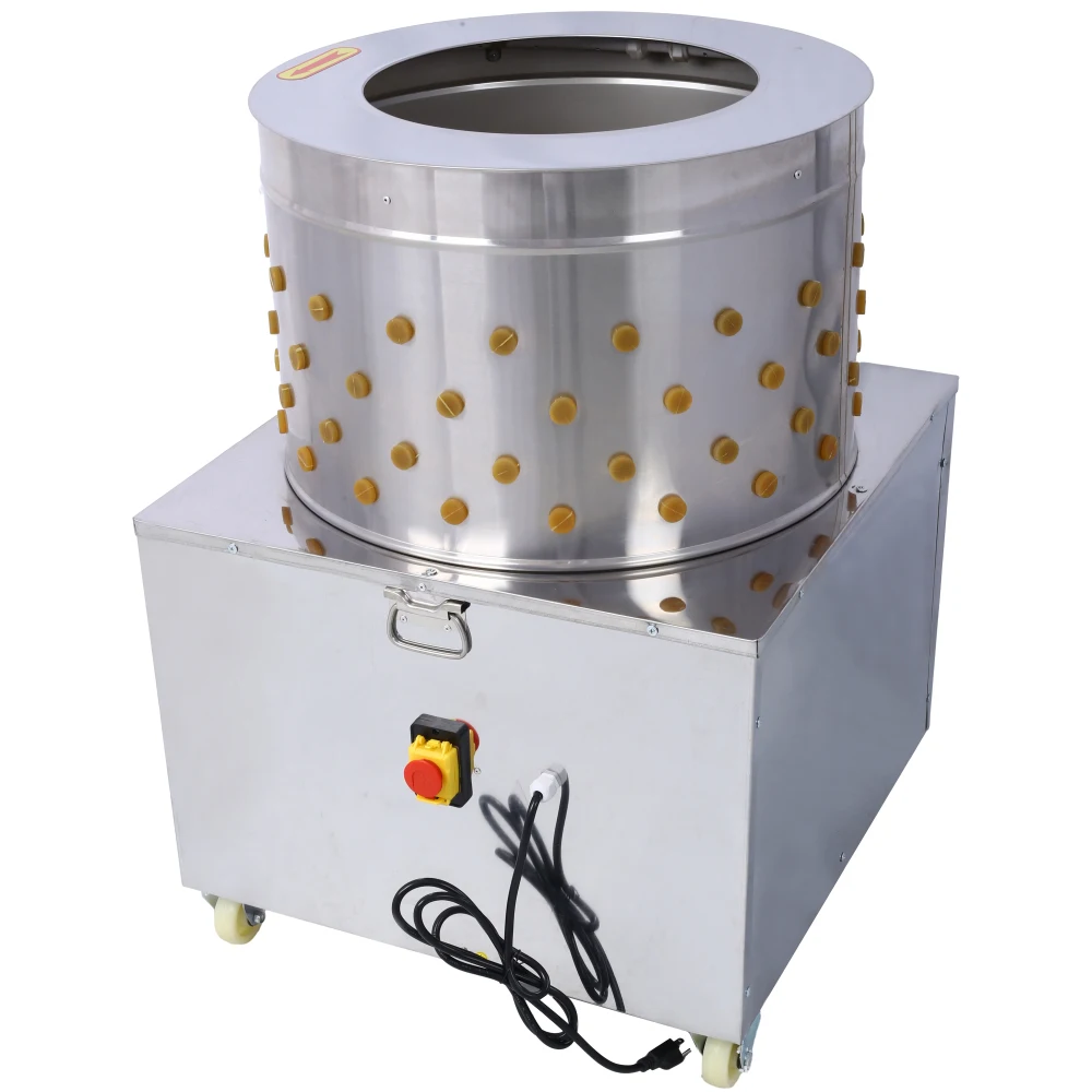 Kippenplukker Pluimveeontvederverwijderaar Vatontwerp met grote diameter Zware structuur Efficiënte verenverwijdering voor boerderijen