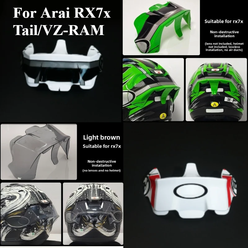 

1 шт. для Arai RX7x хвост/VZ-RAM хвост гоночный спойлер RX7X хвост шлема, аксессуары для мотоциклетного шлема