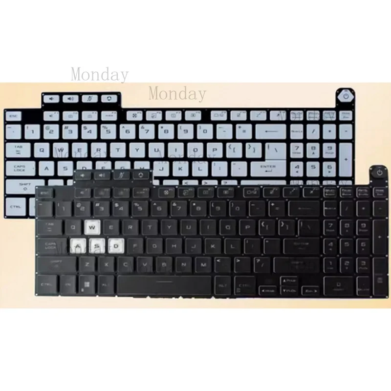 

Замена клавиатуры для ноутбуков ASUS FA507 FX507 FX707 FX517 FA507R, белая/черная