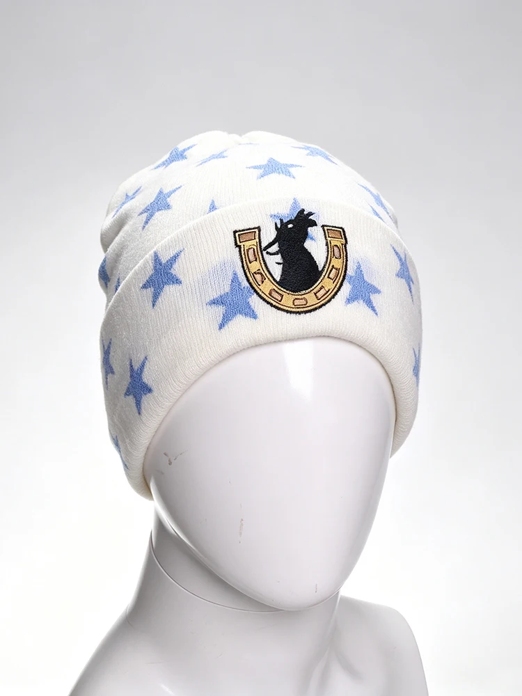 Steel Ball Run Johnny Joestar Unsex Cute Funny Beanie Y2K Cosplay Headwear Hat for Cosplay Halloween Carnival