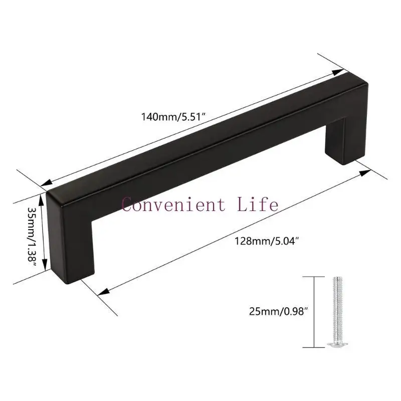 Manija gabinete cepillada L1EE 96/128mm, prácticos tiradores para muebles, tiradores Metal, instalación y uso tiradores
