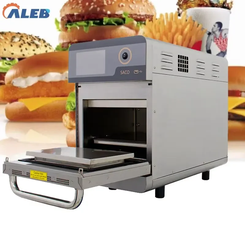 SFW Certificate Intelligent Preset Menu Speed Cooking Oven Commercial Countertop Convection Oven for Coffee Shop Bakery Pizza