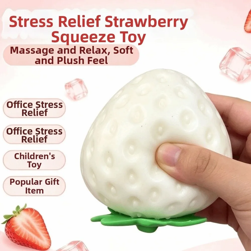 UV Light Color Changing Color Changing Strawberry Pinch Le Simulation Fruit Soft Texture Slow Rebound Slow Rising Strawberry