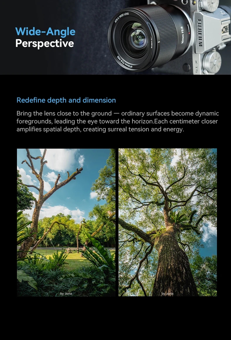 7artisans AF 10mm F2.8 APS-C Ultra-Weitwinkel-Kameraobjektiv für Menschenfotografie mit Sony E, Fujifilm XF, Nikon Z-Mount – Detail 16