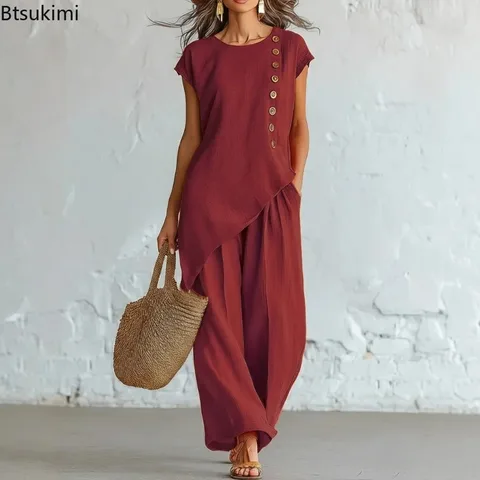 Женский летний комплект из хлопка  POLIESTAR  Casual