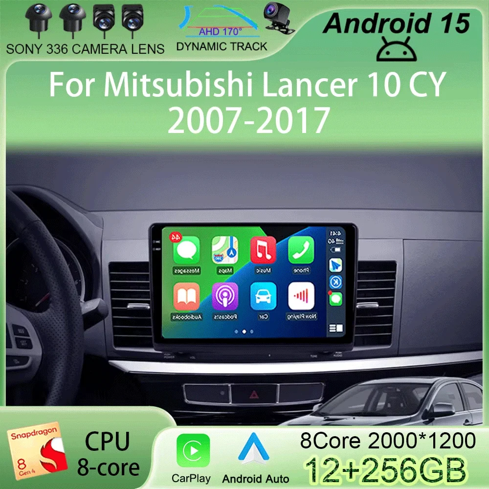 

10.1"Android 15 Car DVD Multimedia Player For MITSUBISHI LANCER 2007-2020 9 X With GPS Radio Stereo 2DIN 4G Carplay NO DVD