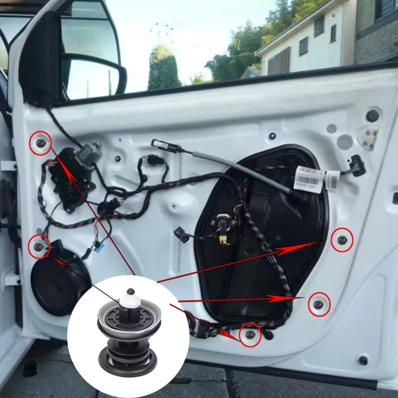 10/20pcs Car Interior Door Panel Push Card Clip for Caddy Touran Tiguan Golf 4 5 6 7 Passat CC Polo Beetle Jetta T5 7L6868243