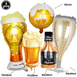 Beer Cup Balloon Birthday Party Aluminium Foil Balloon Beer Festival Graduation Wedding Beer Themed Party Decoration Supplies