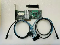 LSI 9264-8i 6GB PCI-E RAID CONTROLLER 256M Expander Card with SFF8087 sata cable