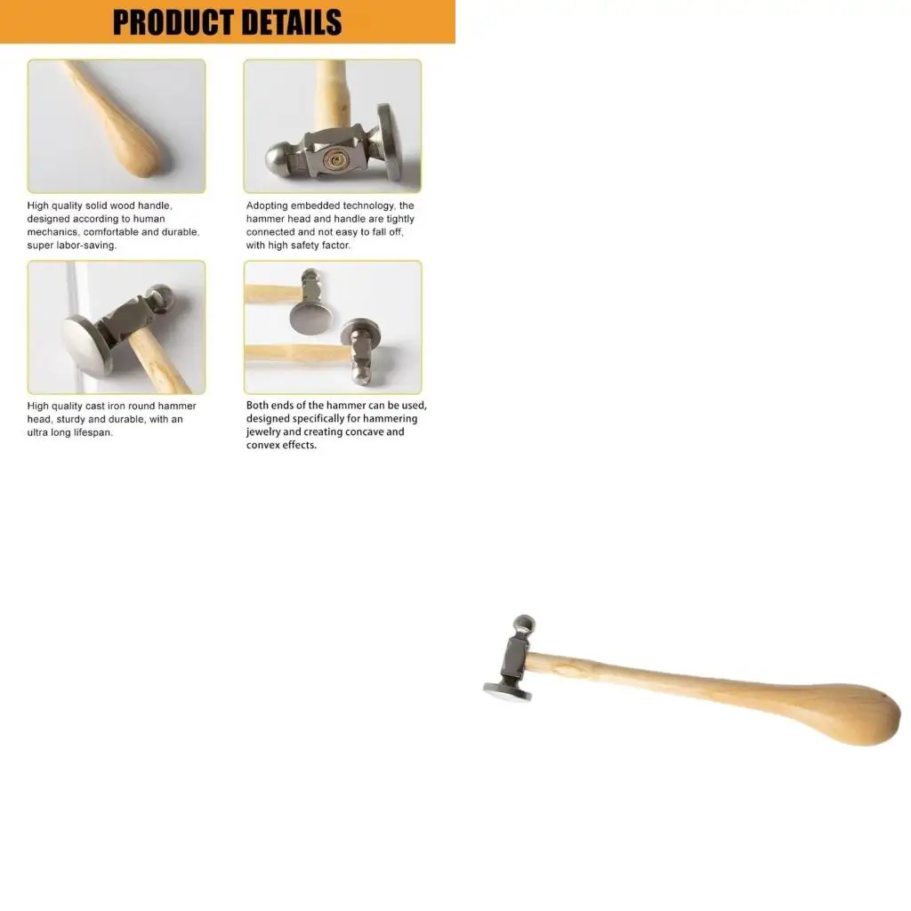Jewelry Crafting Tool with Steel Mallet for Precise Jewelry Making