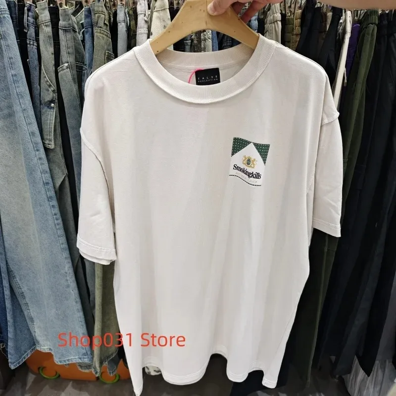 

Ретро-футболка унисекс с эффектом потертости и графическим принтом, оверсайз, с коротким рукавом, в уличном стиле