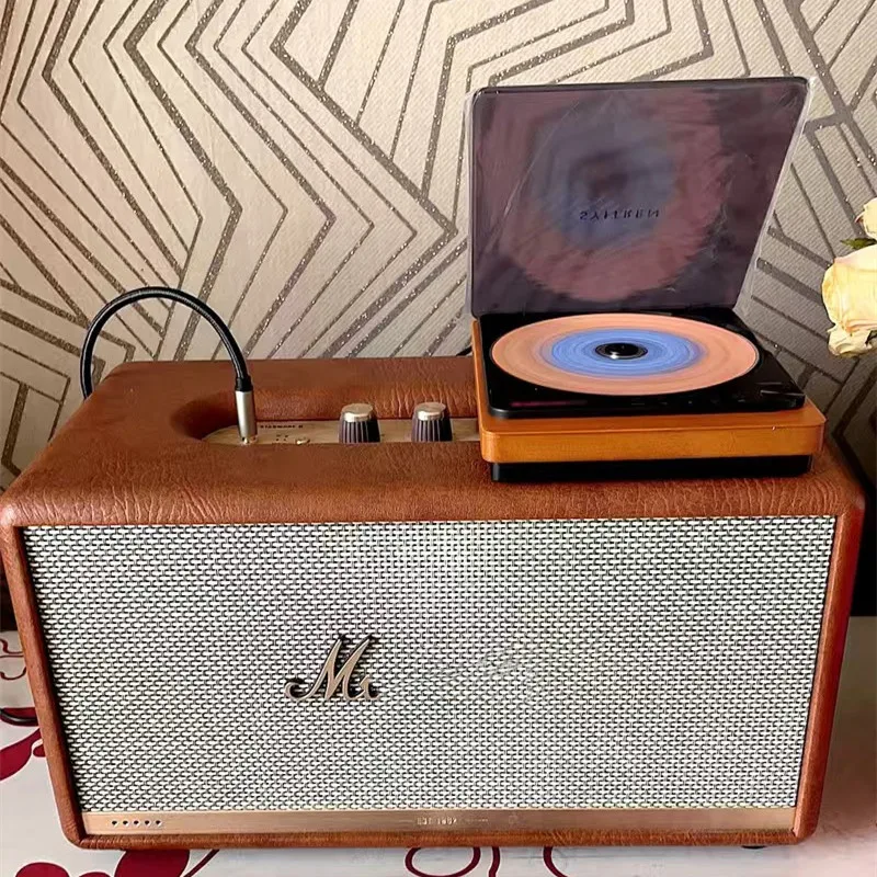 Fashion Syitren R300 CD Player Retro Portable Wireless Support Earphone Optical Output Bluetooth HIFI Album Player Music Walkman