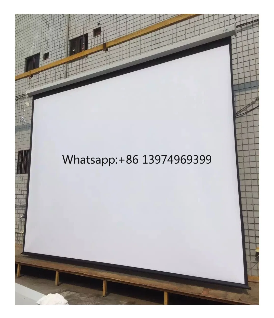 250 Inch 4:3 Motorized Projector Screens for Stage