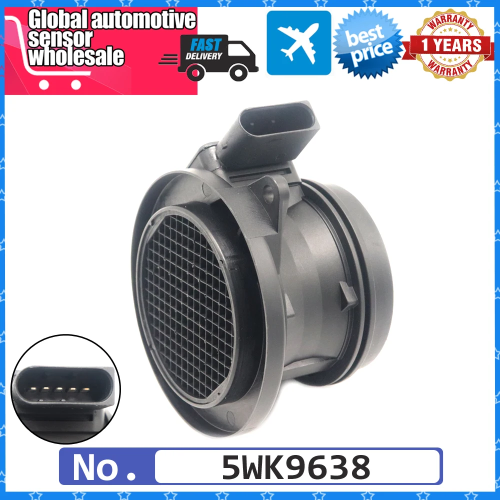 

5WK9638 NEW MAF Mass Air Flow Meter Sensor For Mercedes Benz W204 W211 W212 C230 W203 S203 S203 S204 C180 C200 A2710940248