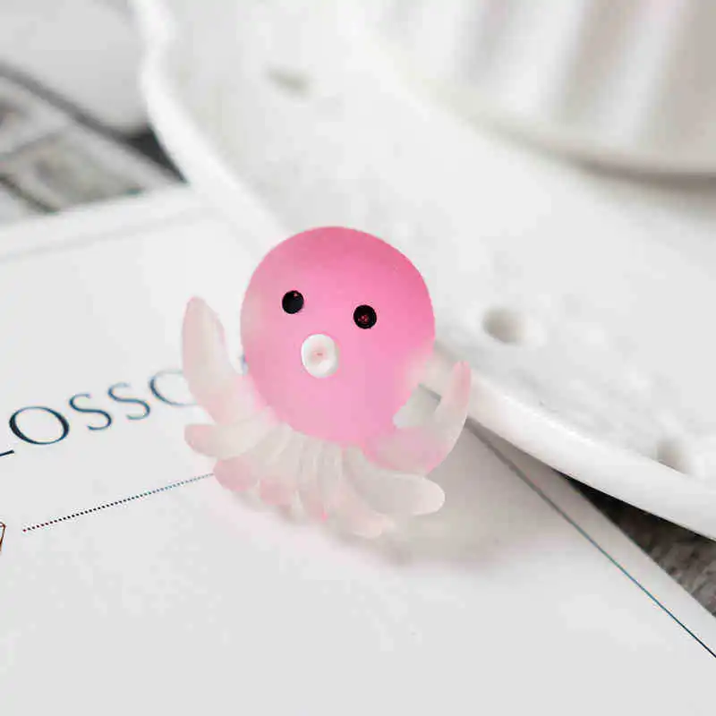 10pcs Ugly and Cute Ocean Animal Fridge Magnets Crab Seahorse Octopus Matte Resin Decor Home Accessories Fridge Magnets