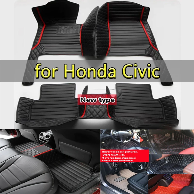 

Car floor mats for Honda Civic 2012 2013 2014 2015 Custom auto foot Pads automobile carpet cover