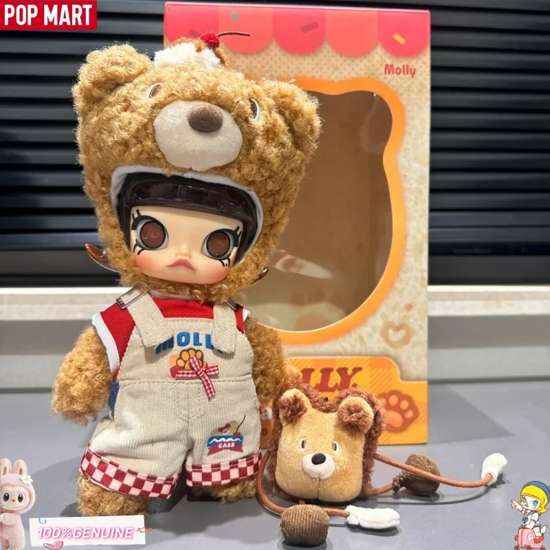

Original Pop Mart Molly Bear Bread 1/8 Action Figure Series Dolls Trendy Toy Kawaii Bear Home Decor Desktop Model Birthday Gifts