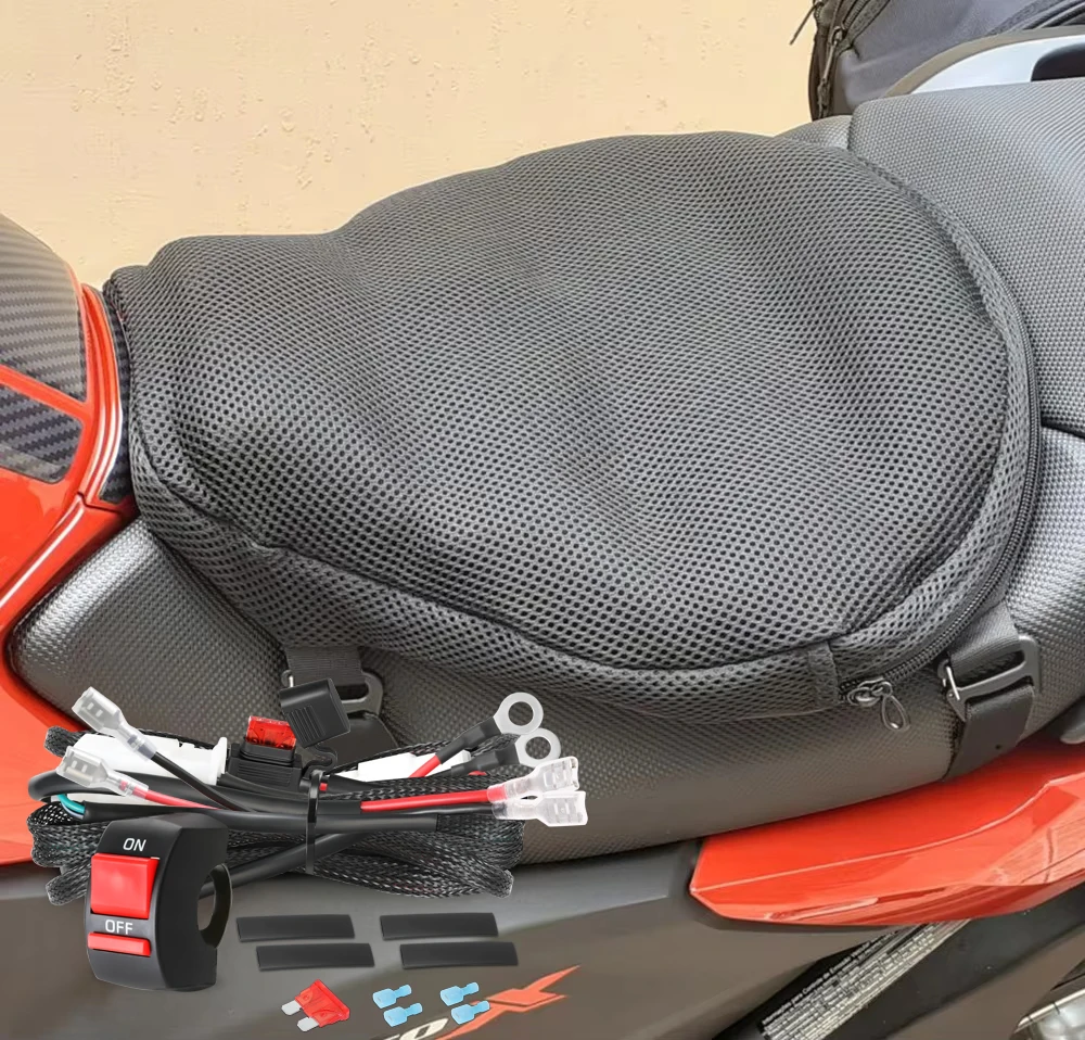 

Motorcycle Seat Cushion Cruiser Air Pad Cover Universal For R1200GS R1250GS For CBR600 Z800 Z900 + Light Bar Wiring Harness Kit