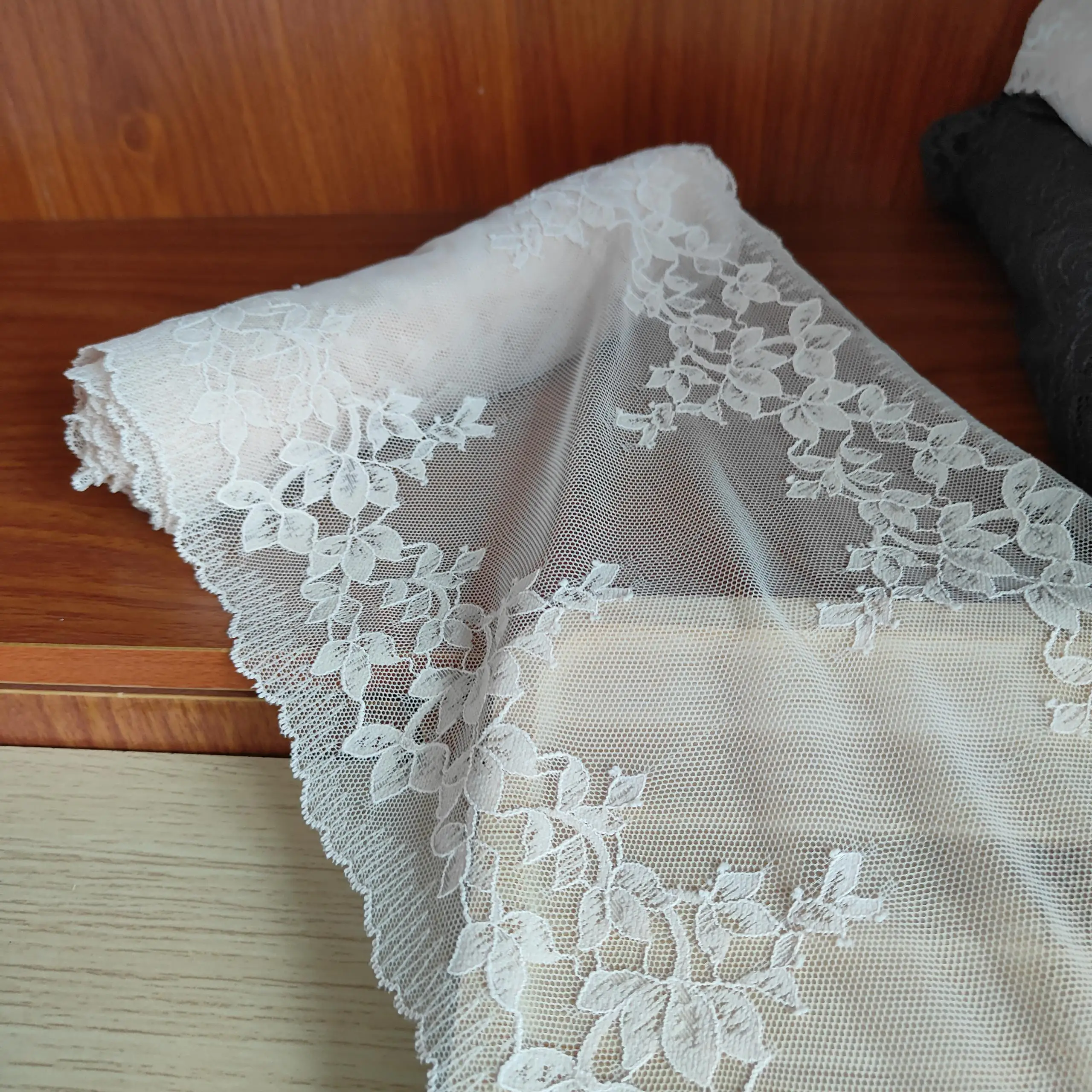 DINGF8 21.5cm lace trim for underwear, Pressed Lace Clothes Sskirt Underwear Sewing Accessories