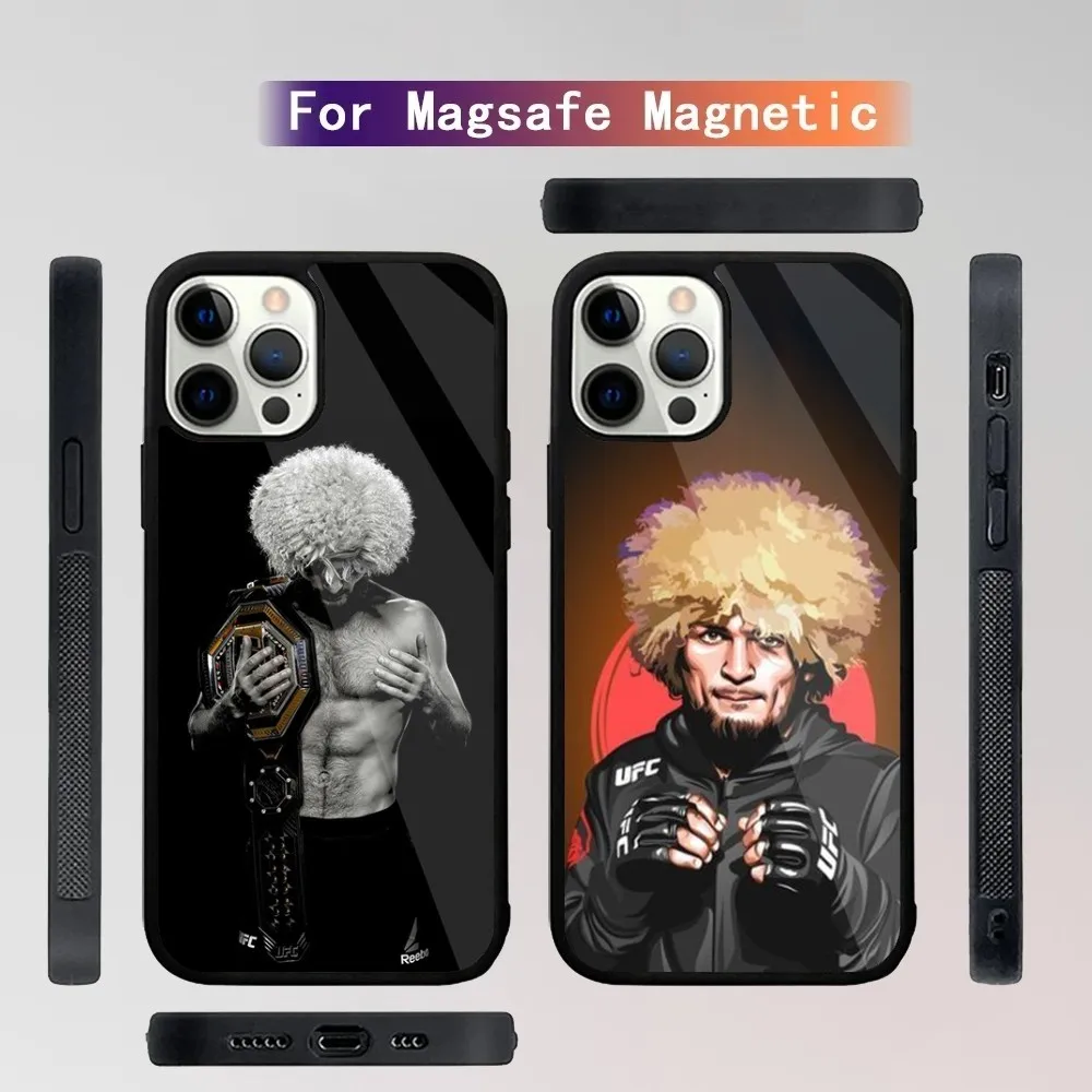 Khabib N-Nurmagomedov-S Phone Case For iPhone 15,14,13,12,11,Plus,Pro,Max Mini Magsafe Magnetic Wireless Charging