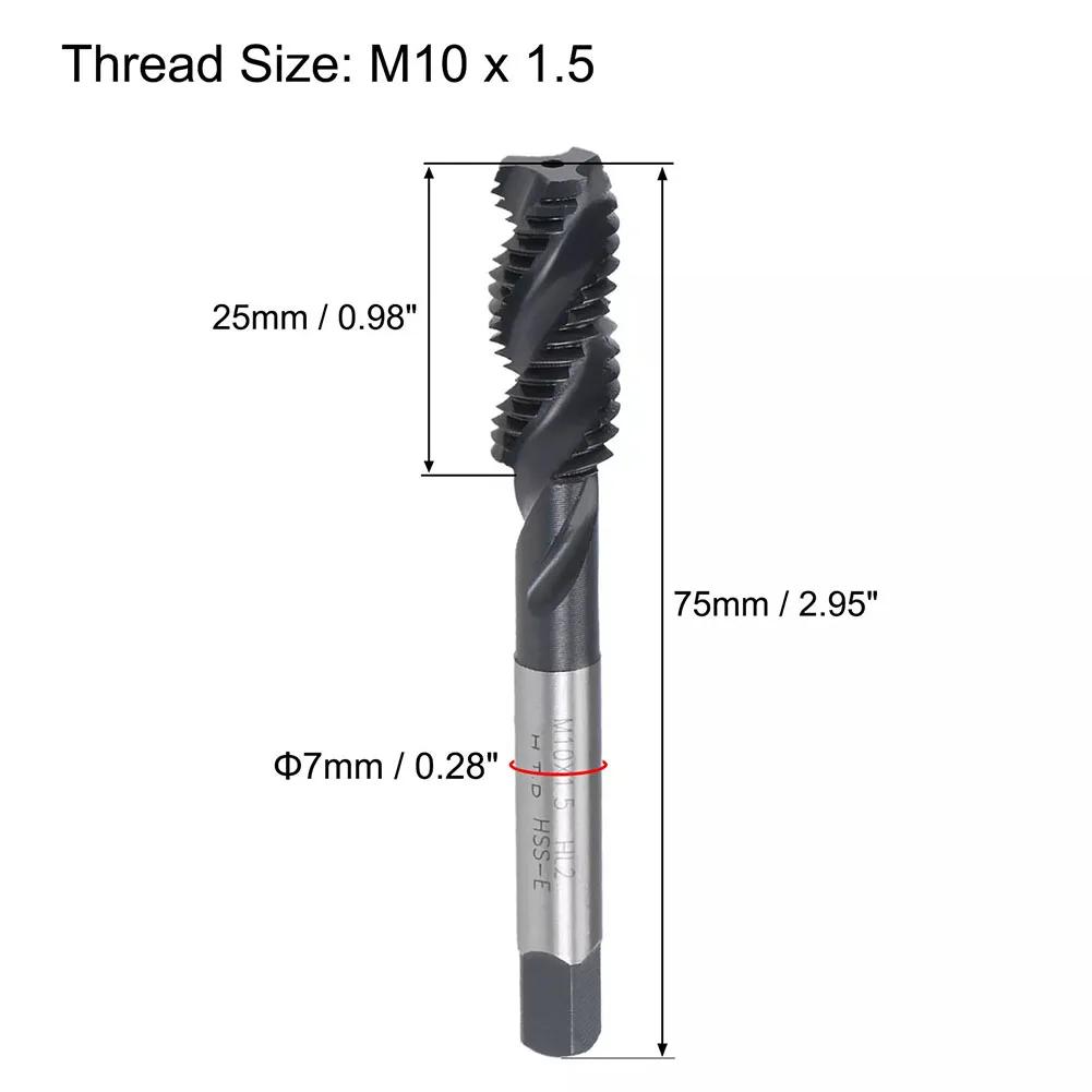

High Speed Steel Tap HSS Nitriding Coated Tap Upward Chip Removal Clear Threads Without Burrs Extended Service Life