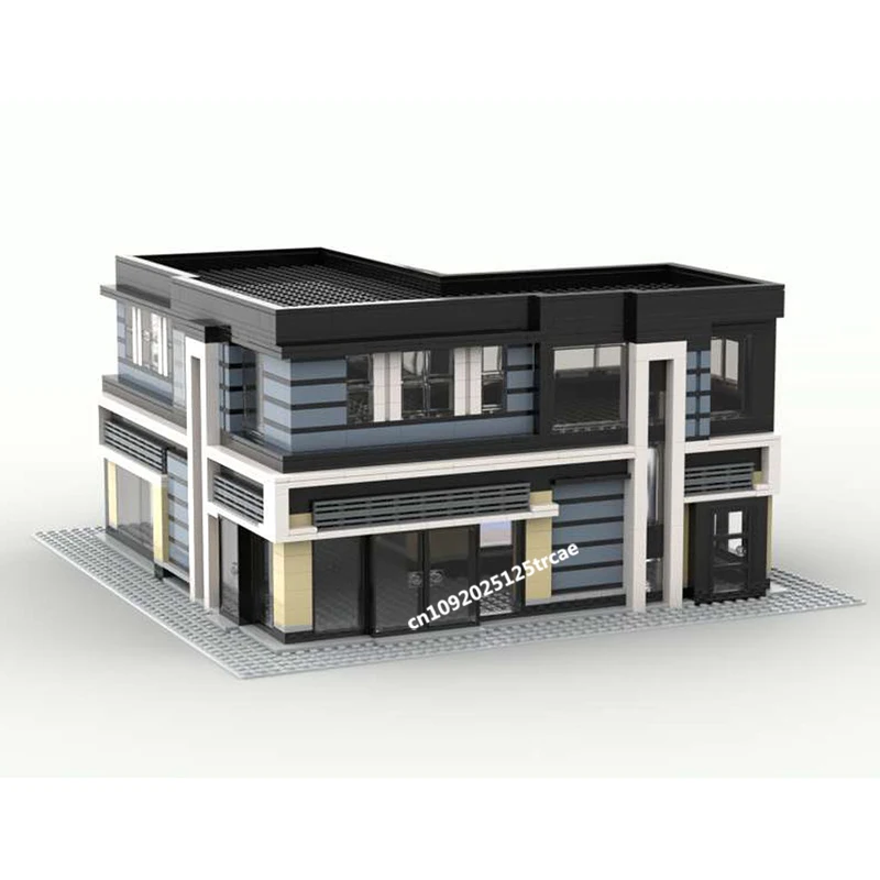 Neue 1292Pcs Stadt Heißer Verkauf Street View Moc Modulare Moderne Haus Modell Bausteine Diy Kreative Ideen Kidtoys Geburtstag geschenk