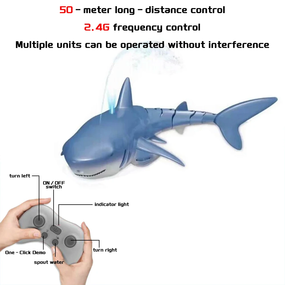 

2,4G умный радиоуправляемый детский бассейн с дистанционным управлением, электрический распылитель воды, игрушки, летние детские легкие рыбки, подарки для мальчиков и девочек