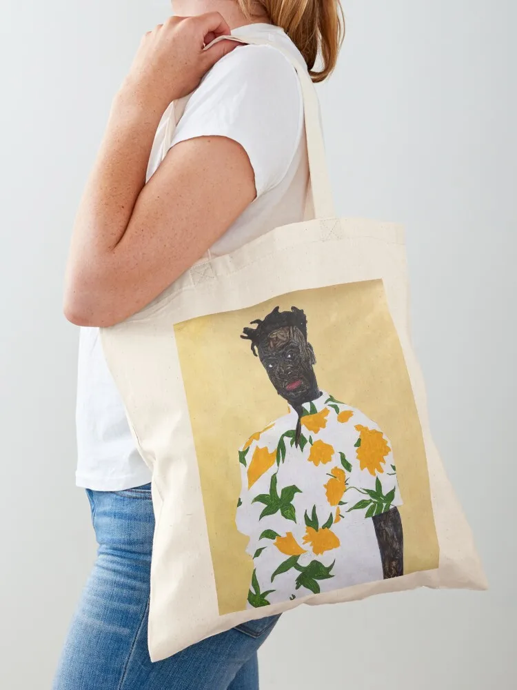 

Sunflower Shirt Amoako Boafo 2019 Tote Bag Fabric bag Reusable bags Women's tote bag custom bags