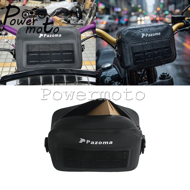 

Abrasion Resistant Waterproof Motorcycle Handlebar Bag Molle Tool Pouch For Harley Softail Street Bob FXBB Low Rider S Sportster