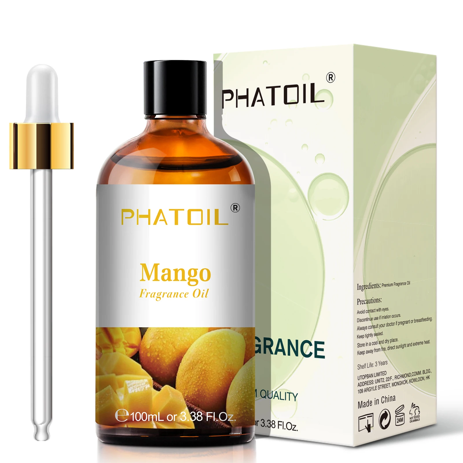 PHATOIL 100ML Coconut Peach Blueberry Mango Fragrance Oil Apple Banana Grape Lemon Aroma Oil for Oil Diffuser Soap Candle Making