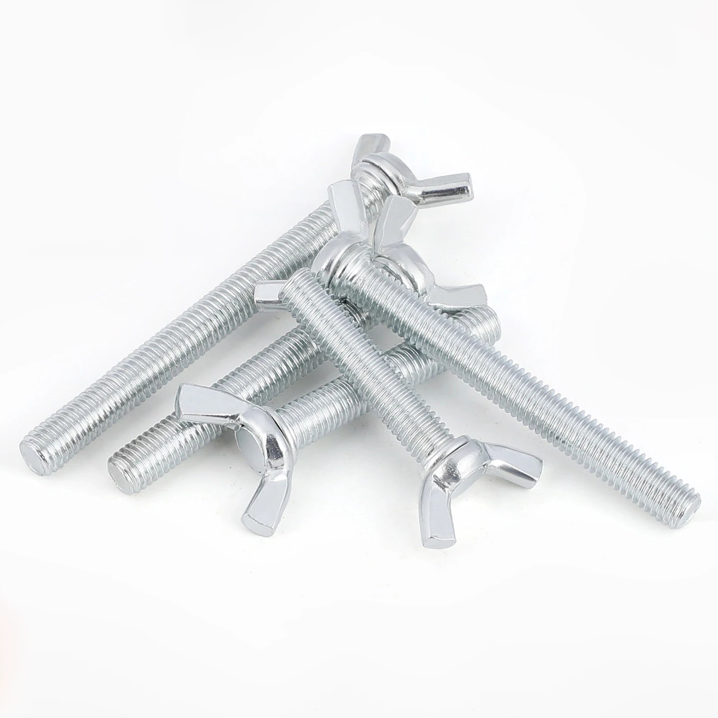 M4 M5 M6 M8 M10 Galvanized Steel Wing Bolts Butterfly Screw Thumb Wing Screw Claw Hand Tighten Screw Bolt Length 8mm to 40mm