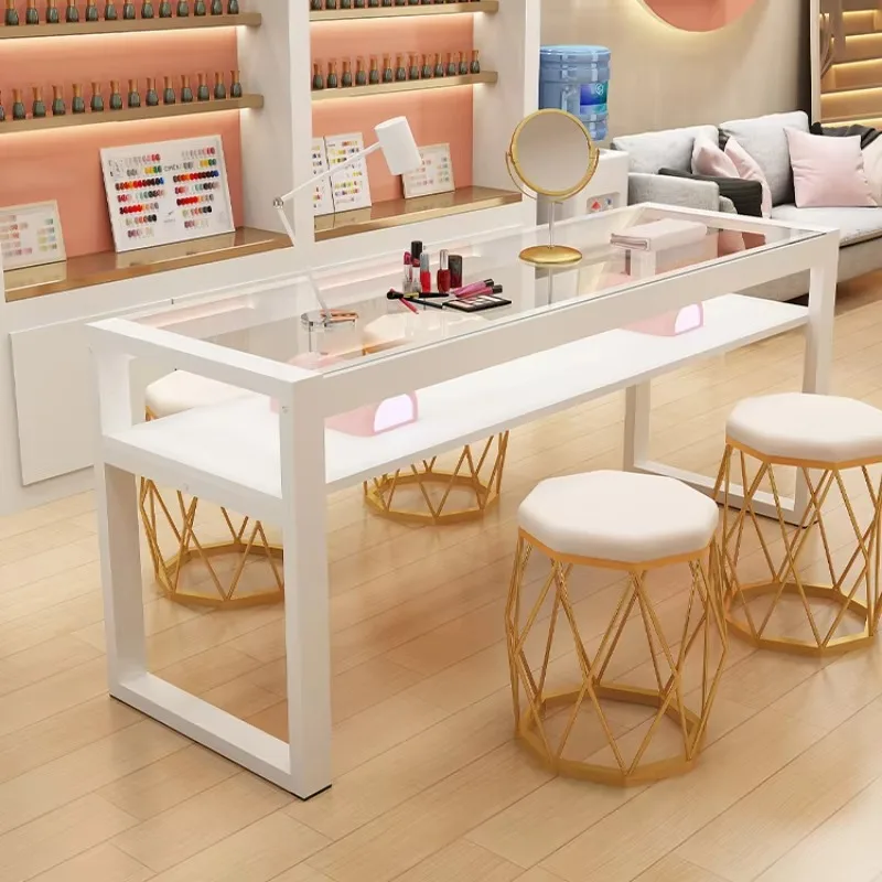 Portable Nail Table Manicure Tables Salon Professional Aesthetic Furniture Beauty De Coffee Arm Aesthetic Rest Mesa Nails Hair