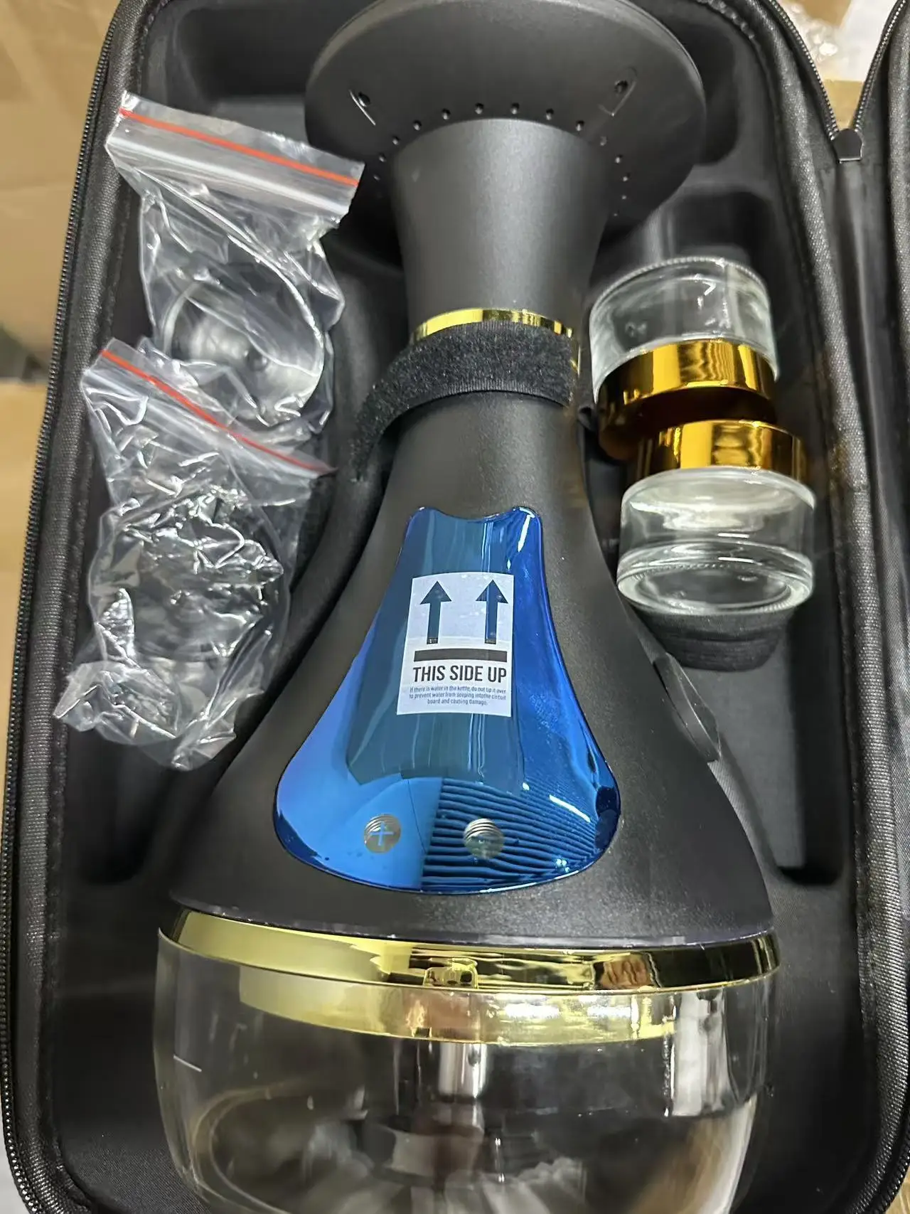 

Электронный кальян премиум-класса с LED-экраном, мощным дымогенератором и интеллектуальными функциями для вечеринок