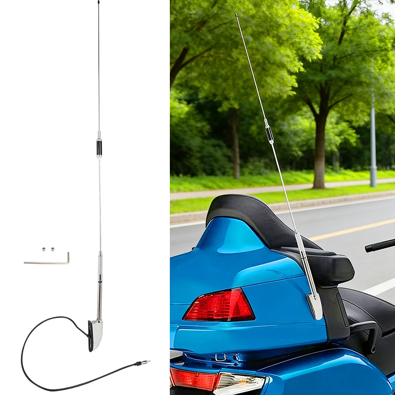 Motorcycle Antenna Audio Comfort Navi For Honda Glodwing Gl1800 GL1500 2001-2017
