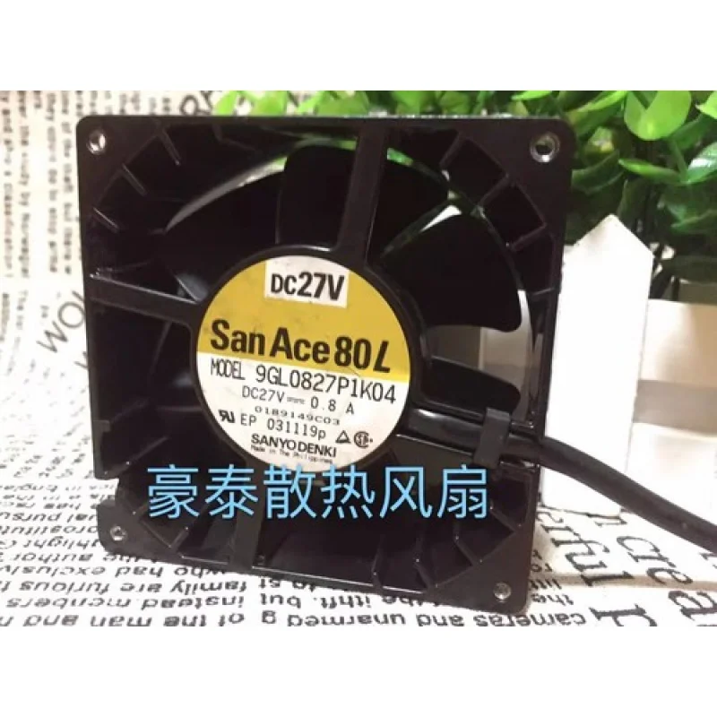 

C for Sanyo 9GL0827P1K04 8038 DC24V 0.8A 8CM Cooling Fan