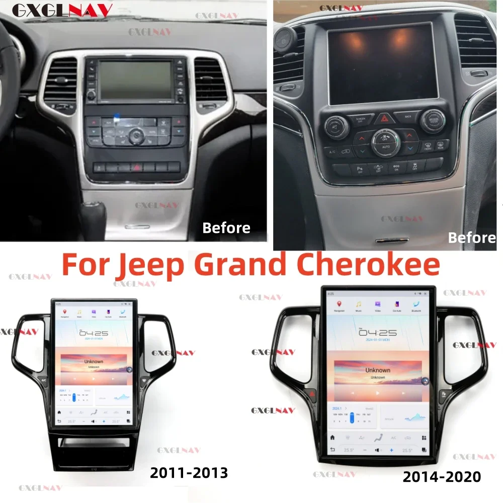 

Android 13 For Jeep Grand Cherokee 2011-2020 Car Video Player Radio GPS Navigation Stereo Multimedia Head Unit Screen Qualcomm