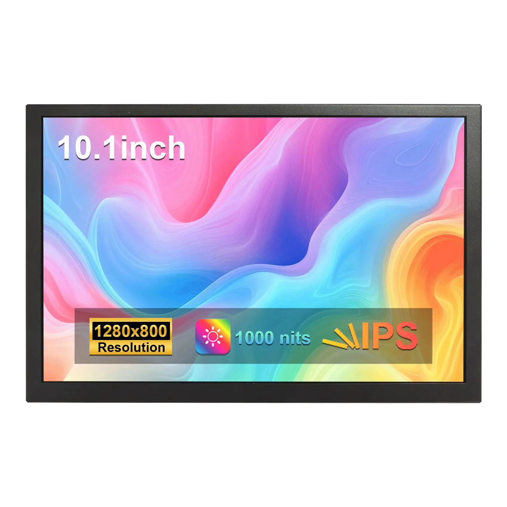 10.1inch 1000nits Brightness 1280x800 IPS LCD Monitor with H/D VGA Input Metal Case