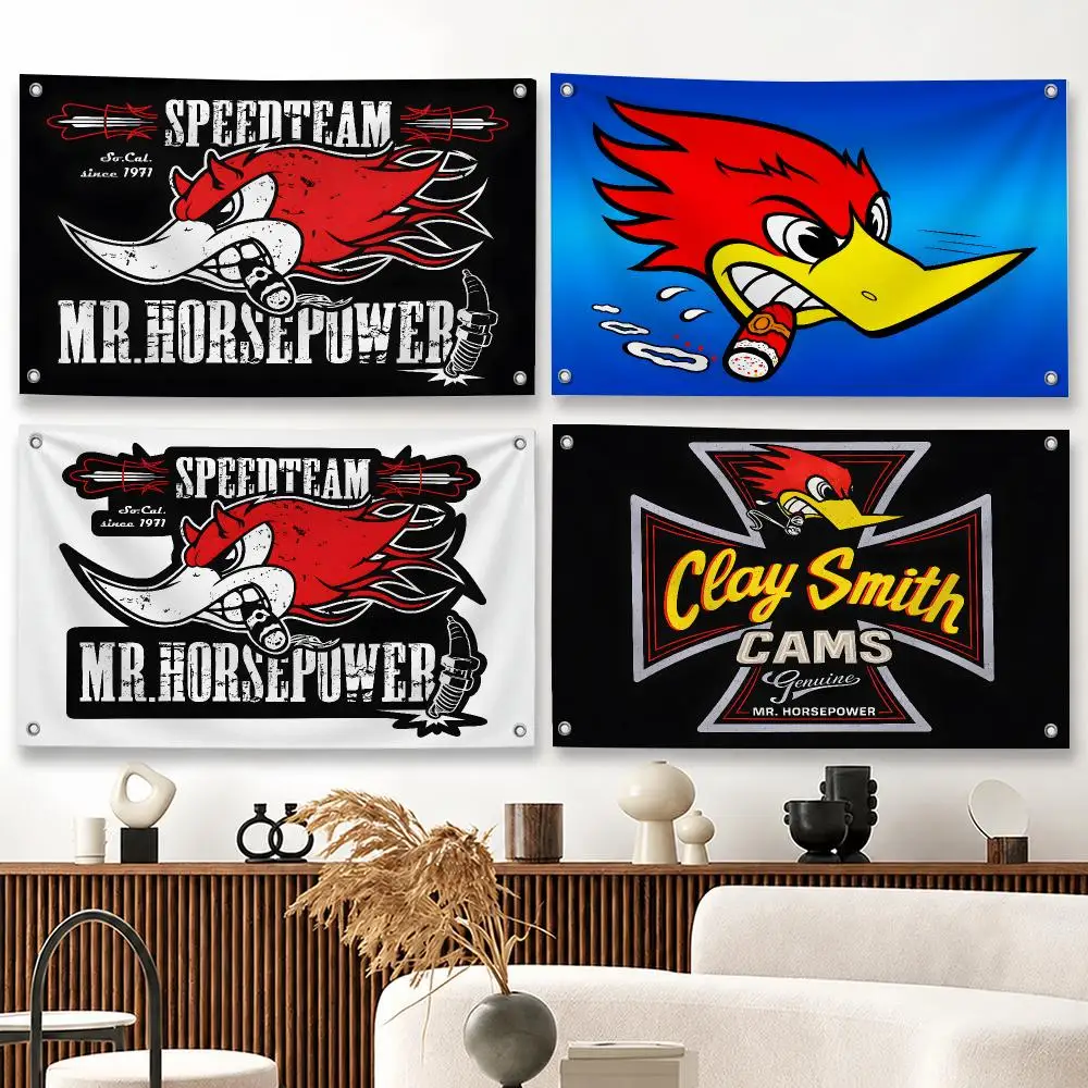 Mr.Horsepowers Clay Smith Cams Flags Decoration Outdoor Picnic Party Art Hanging Home Camping Party Banner