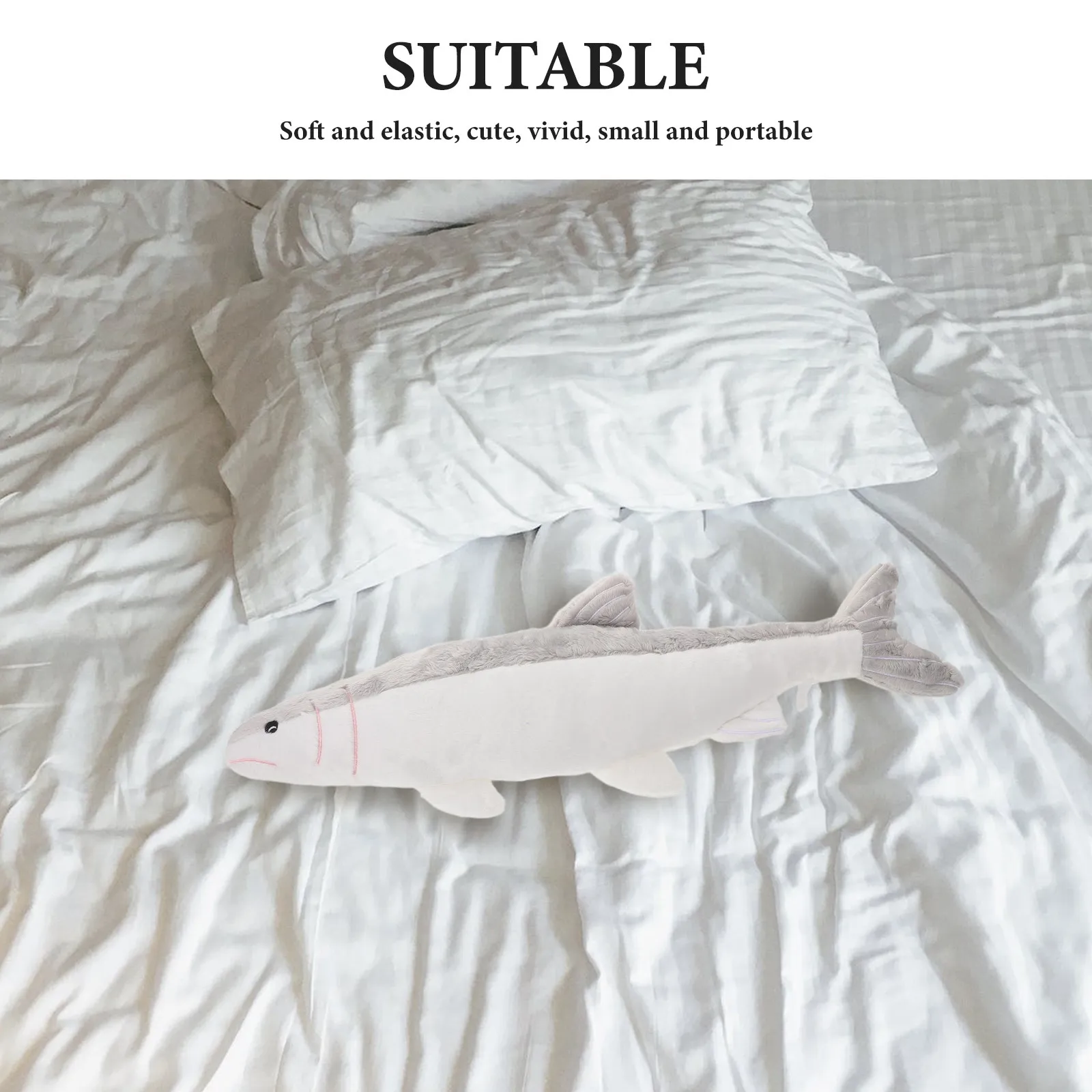 魚枕 ソフトアニマルぬいぐるみ ホームデコレーション かわいい3D熱帯魚型クッション 保育園 海洋テーマ 誕生日プレゼント 19.3インチ