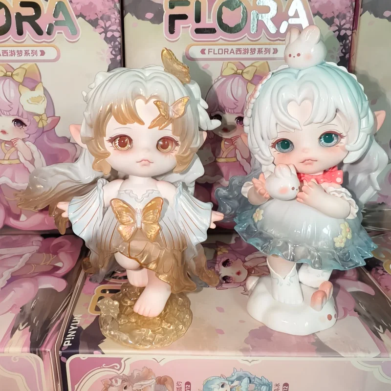 

Новая серия Flora Journry To The West Dream, слепая коробка, экшн-фигурки, игрушка, кавайная коробка-сюрприз, декор для рабочего стола, забавные детские милые подарки