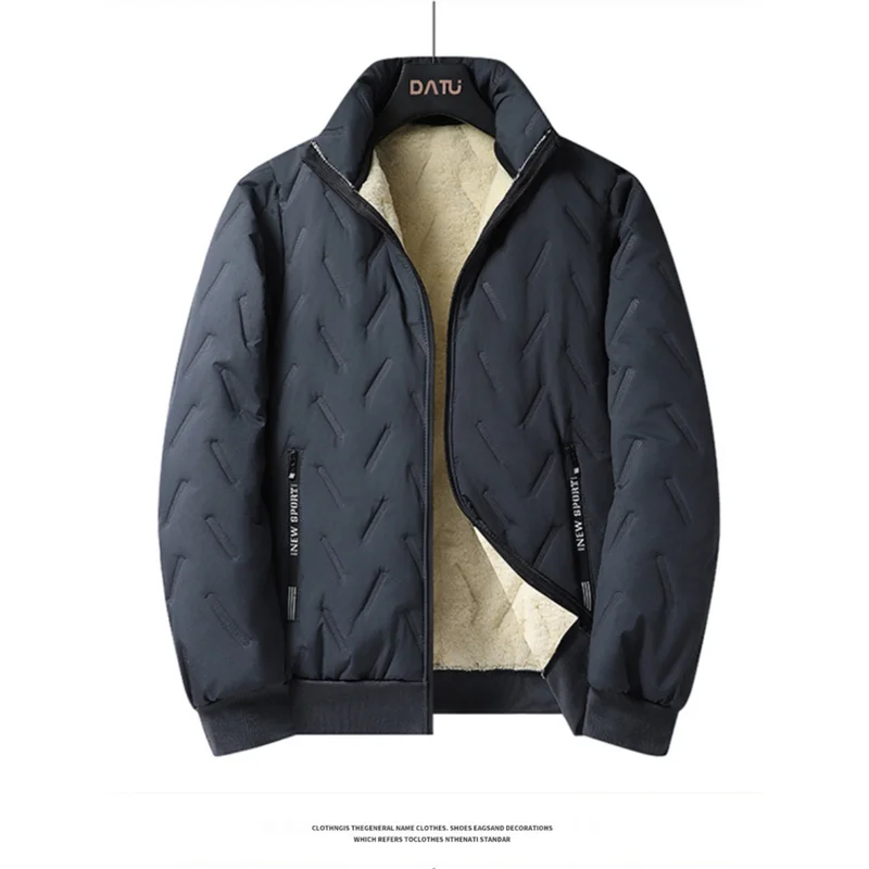 

Большой размер, американская бархатная толстовка с капюшоном из ягненка, мужская осенне-зимняя теплая верхняя одежда на молнии, толстовка с воротником-стойкой, молодежная мода