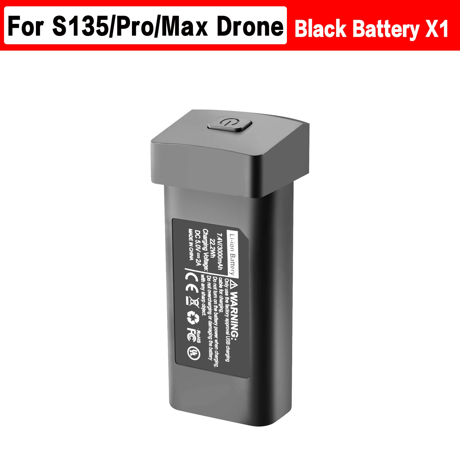 S135 Drone Battery 7.4V 3000mAh Spare Original Battery For S135 Mini Dron Accessories Parts