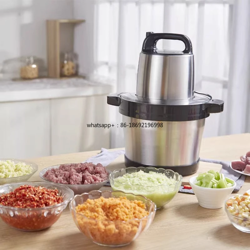 Commercial Meat Grinder 3kg Large Capacity Baby Food Vegetable Ginger Garlic Chili Stainless Steel Mixer Food Processor