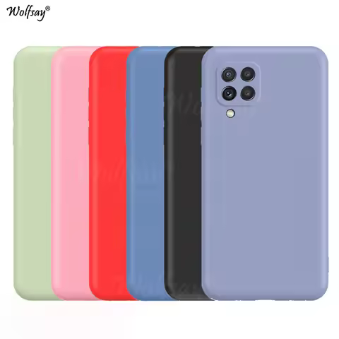 Silicone Soft Case For Samsung Galaxy A22 Cover For Samsung A22 Case Rubber Protector Case Galaxy A22 A12 A52 A72 A32 M51 M31S