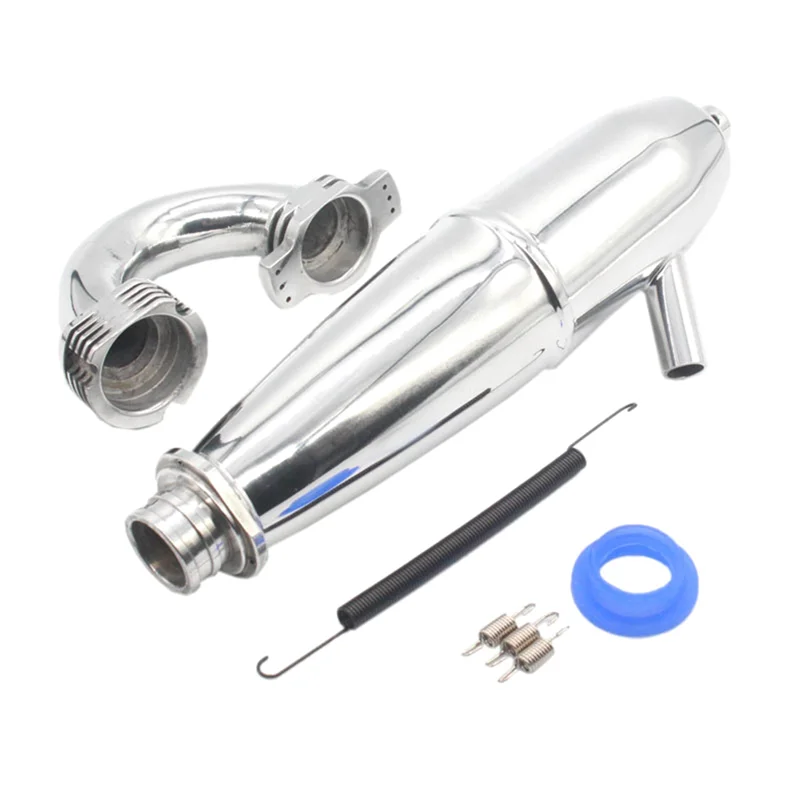 

A45F-Simulated Exhaust Pipe Assembly 1/8 Oil Tanker SH/GO 21/28 Engine Suitable For HSP Infinite BQ004 Exhaust Pipe