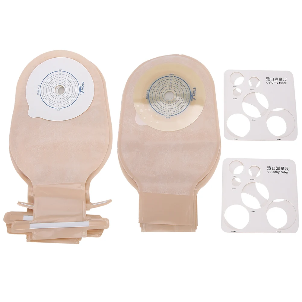 

Drainable Ostomy Bag Pouch Stoma Cover Urine 20-60mm Opening Drainable Colostomy Bag 10pcs Ostomy Ostomy Bag